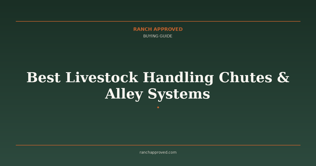 Best Livestock Handling Chutes & Alley Systems