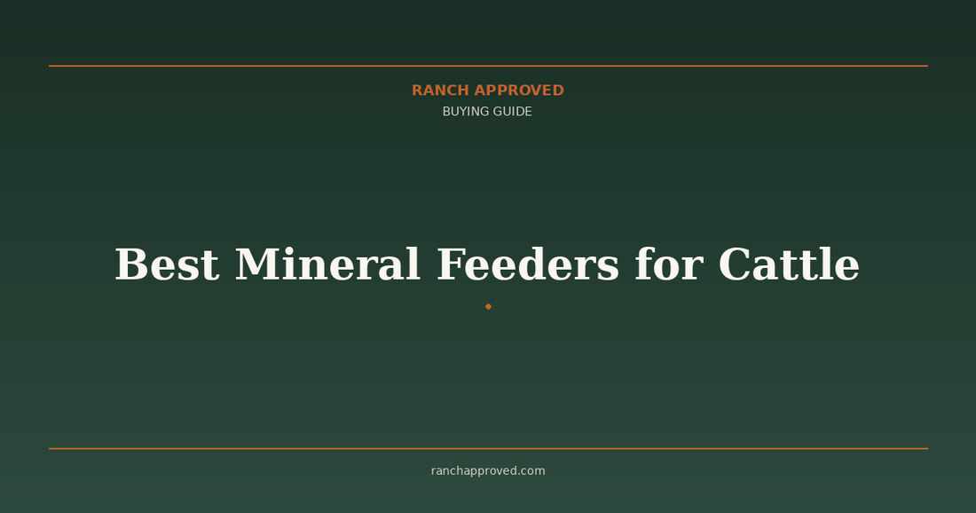 Best Mineral Feeders for Cattle in 2026