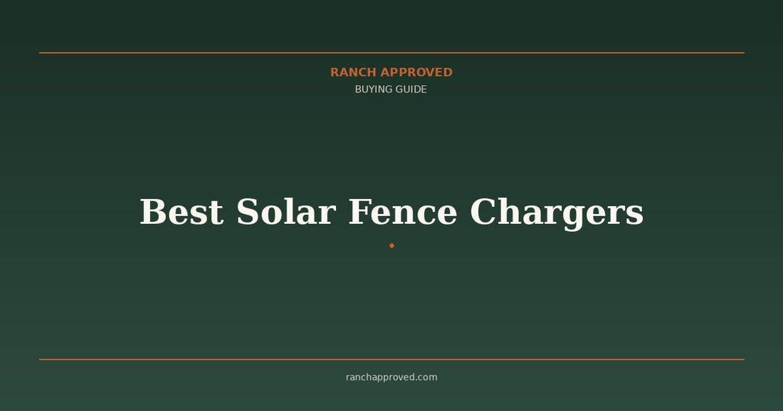 Best Solar Fence Chargers in 2026