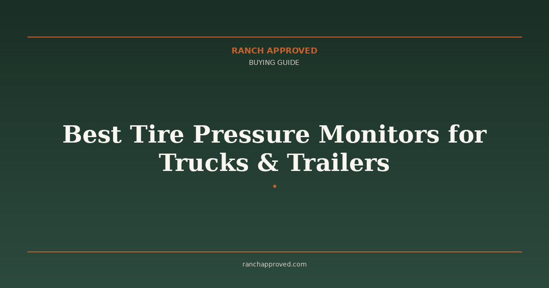 Best Tire Pressure Monitors for Trucks & Trailers in 2026