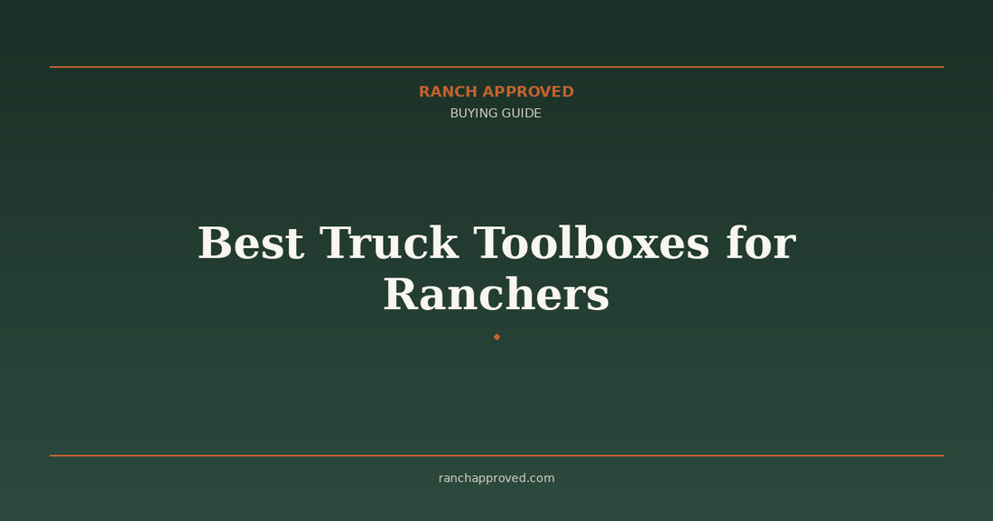 Best Truck Toolboxes for Ranchers in 2026